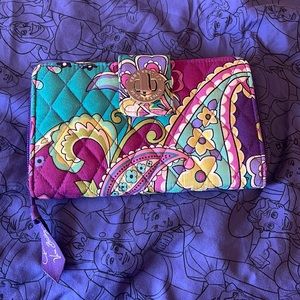 Vera Bradley Turn Lock Wallet Toggle Closure Zipper LIKE NEW